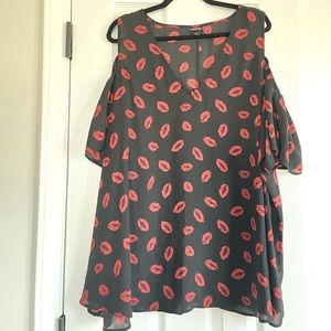 Torrid cold shoulder top. Perfect for Valentine’s Day date